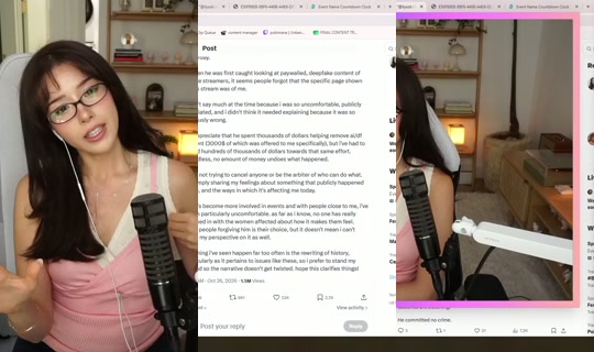 pokimane's Live Session — Oct 26, 2026, 9:03 PM